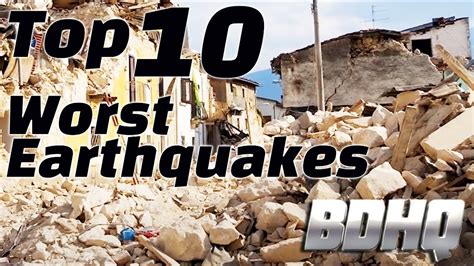 Top 10 Worst Earthquakes in History! - YouTube