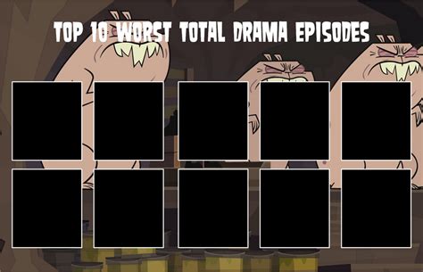 Top 10 Worst Total Drama Episodes Template by air30002 on DeviantArt