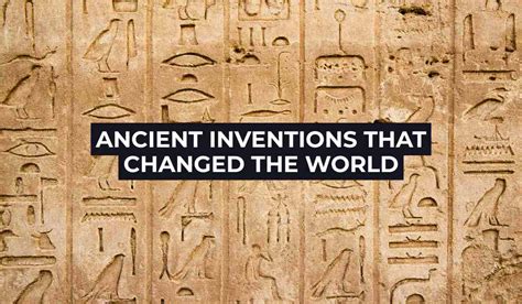 Top 10 ancient times inventions