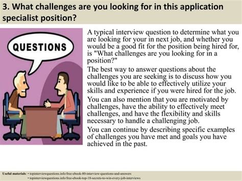 Top 10 application specialist interview questions and answers