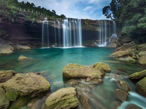 Top 10 famous waterfalls in Meghalaya, India.