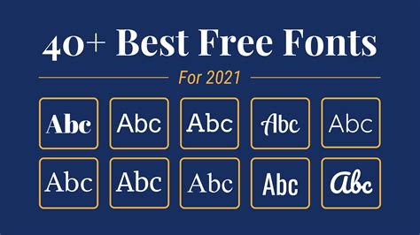 Top 10 fonts.  Download free fonts for Windows and Macintosh.  Learn why font A gu...