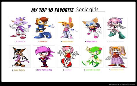 Top 10 hottest sonic girls. Things To Know About Top 10 hottest sonic girls. 