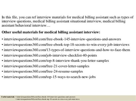 Top 10 medical billing assistant interview questions and answers