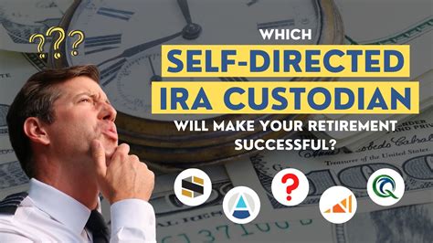 Step 1: Choose a Self-Directed IRA Custodian Your self-directed IRA is held by a custodian. Custodians can be banks, trust companies, or other entities approved by the Internal Revenue Service (IRS).