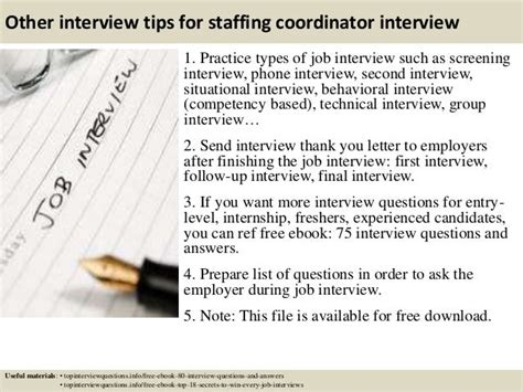 Top 10 staffing interview questions and answers