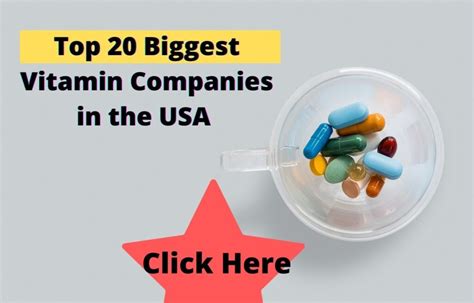 Top 20 Biggest Vitamin Companies USA – Top-Rated 2024