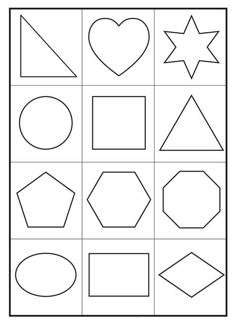 Top 20 Free Printable Shapes Coloring Pages Online Basic Shapes ...