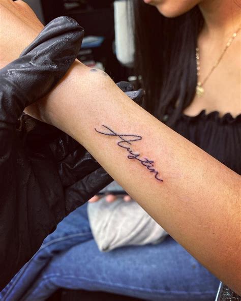 Top 30 Script Tattoos Perfect Script Tattoo Designs & Ideas