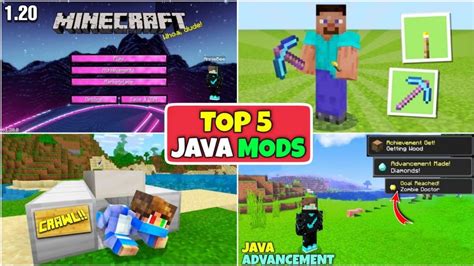 Top 5 Java Edition Mods for Minecraft Pocket Edition - YouTube