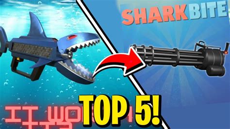 Top 5 weapons in Roblox SharkBite