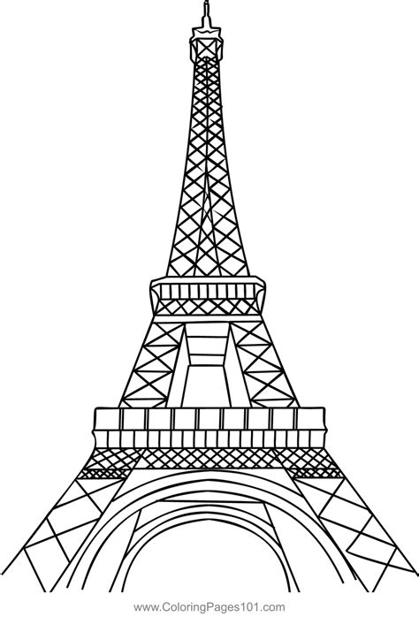 Top Collection of Eiffel Tower Colouring Pages Coloring Pages