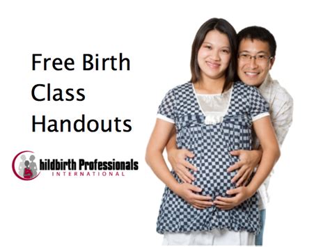 Top Free Birth Class Handouts – Childbirth Professionals International