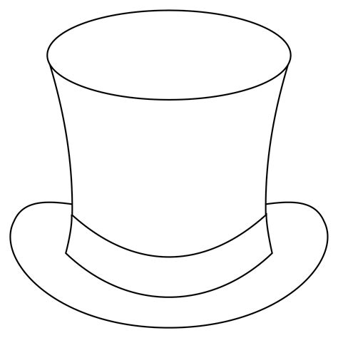 Top Hat Coloring Page