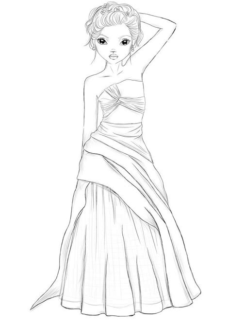 Top Model Coloring Pages