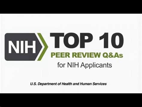 Top NIH Peer Review Q&As for Reviewers