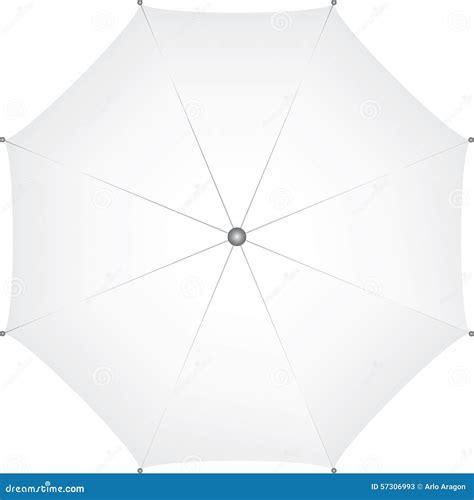 Top View Of Umbrella Stock Vector Image 57306993