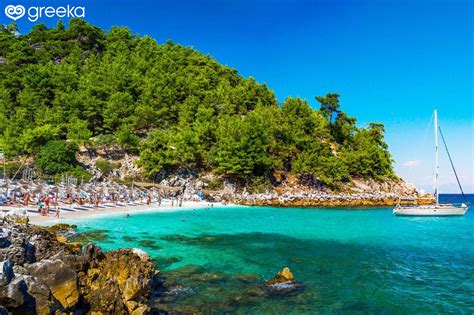 Top beach on Thassos in september - YouTube