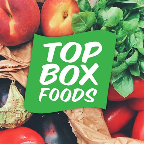 Top box foods. Top Box Foods Profile and History. Top Box Foods is a community-based non-profit with a simple purpose: to offer a variety of delicious and healthy boxes of food at affordable prices. We are not a grocery store, farmers market or food bank. 