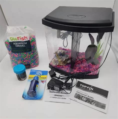 Top fin underwater worlds 5 gallon. Nov 22, 2022 · Online is showing full price ($99) but in store it rang up at $59 for the Top Fin 20gal kit with Pet Pals membership (free to join) (Not sure how to upload receipt but can for proof) Also decorations are BOGO 50% off. https://www.petsmart.co m/fish/sta...hod=Searc h. Get Deal at PetSmart. 