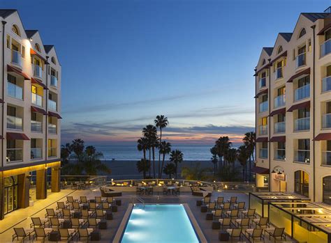 Top hotels in santa monica. Business. Loews Santa Monica Beach Hotel is equipped with 30,000-plus square feet of function spaces across multiple rooms for a variety of business events. Meetings of up to 900 guests can be ... 