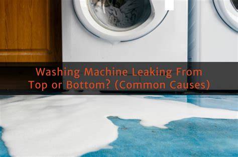 Top load washing machine leaking from inside.  You trust your washing machine to do the...