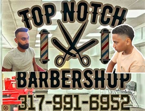 Top notch barber shop. Specialties: Topnotch Barbershop specializes in men, women and children haircuts. We also provide straight-razor shaves, and beard trimming, with a hot towel treatment included with every haircut. Our objective is for you to leave out loving yourself and your new haircut. No request is too big or too small for us to handle. The barbershop provides a comfortable environment to relax, listen to ... 