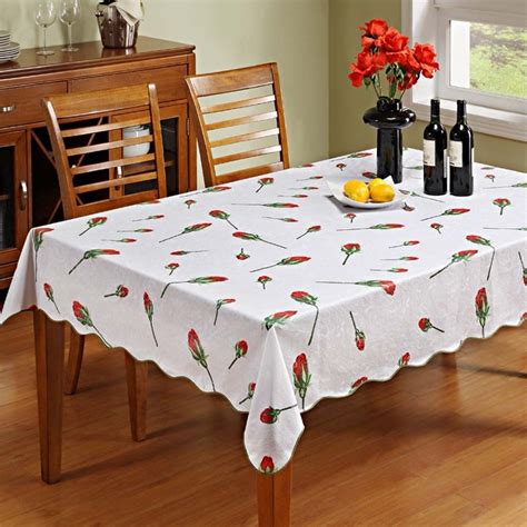 TopTableCloth Vinyl Tablecloth Plastic with Flannel Backing 2pk 6 …