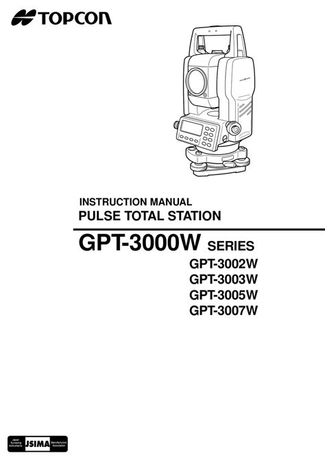 Topcon total station interface manual instruction. - A guide to task analysis the task analysis working group.