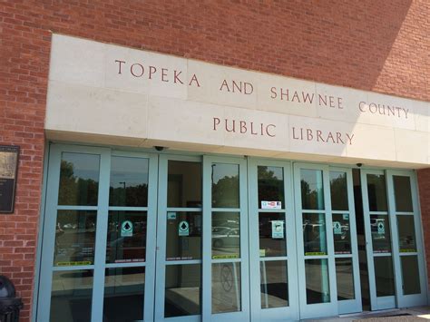 Topeka county library. 1515 SW 10th Avenue. Topeka, KS 66604. (785) 580-4400. Visit Website. E-mail. The Topeka and Shawnee County Public Library is a 21st century landmark library. It … 