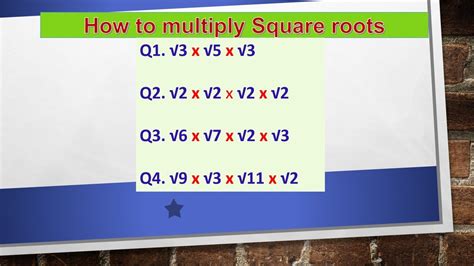 Topic: Introduction to Square Root Multiplication - YouTube