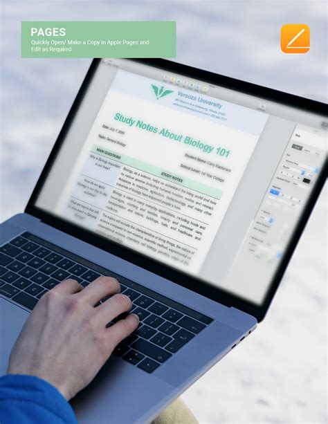 Topic Summary Notetaking Template in Apple Pages, Word, Google Docs