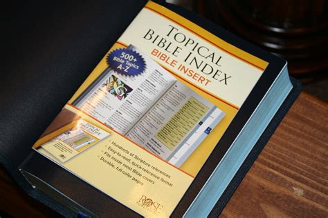 Read Topical Bible Index  Bible Insert By Rose Publishing