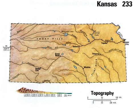 The Great Plains of Kansas are displayed with bright colors and 3D shading in this physical topographic wall map. Many size and framing options available. You have never seen a …. 