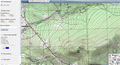 Topographic maps online free