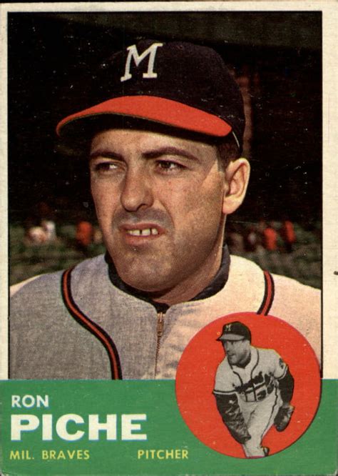 Topps Ron Piche 1963 VG-EX #179 Milwaukee Braves eBay