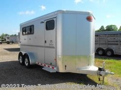 Topps Trailer Sales and Service in the Ark-La-Tex region carries highest quality horse trailers, stock, enclosed cargo, utility and gooseneck trailers. Whatever you need to haul, we have the right trailer for you. . 