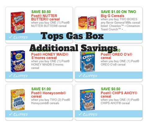Tops Markets NEW CEREAL GAS BOX ADDITIONS!!!!