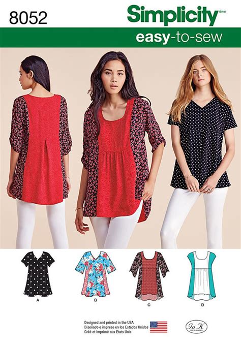 Tops Sewing Patterns Buy Sewing Patterns Fabric Land