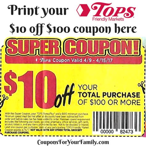 Tops coupons. Things To Know About Tops coupons. 