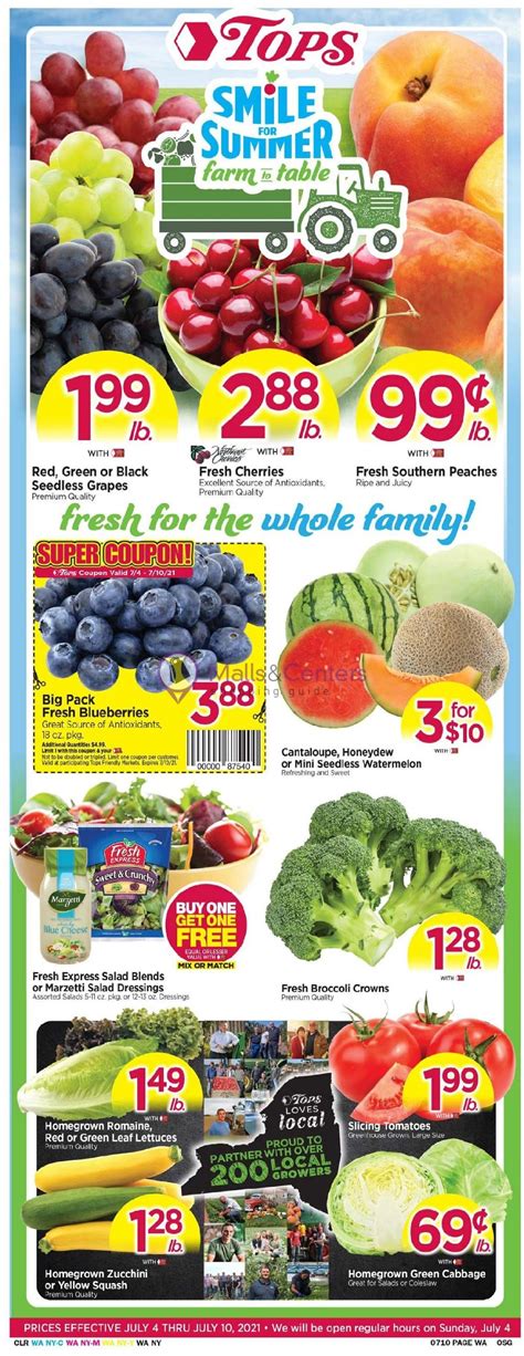 Tops weekly ad bath ny. 276. Williamsville. Main St. Williamsville. 5274 Main & Union. (716) 632-7411. View. Tops Friendly Markets provides groceries to your local community. Enjoy your shopping experience when you visit our supermarket. 