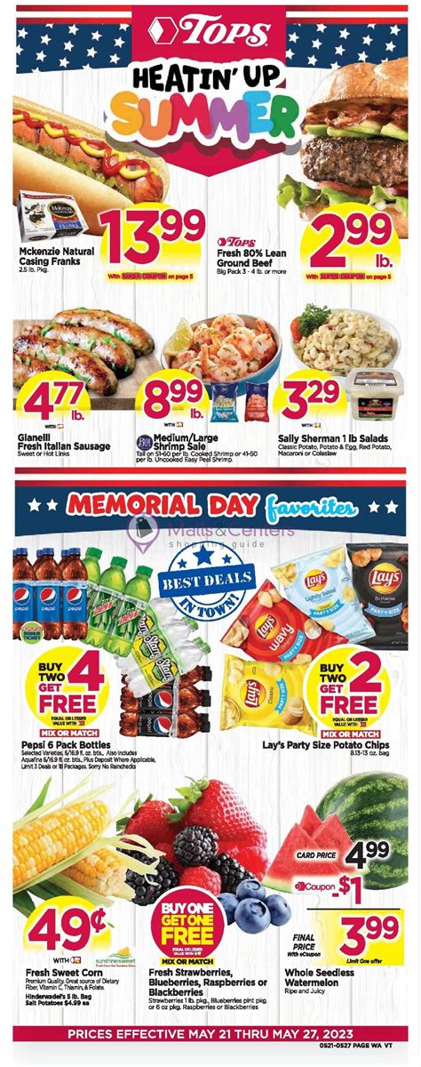 Get your coupons ready for the early Tops weekly ad preview including some Tops weekly ad bogo sales! Check back often to make sure you are seeing all of the new Tops weekly specials. 2 Tops Ads Available. Tops Ad 05/05/24 – 05/11/24 Click and scroll down. Tops Ad 05/12/24 – 05/18/24 Click and scroll down. Get The Early Tops Ad Sent To Your .... 