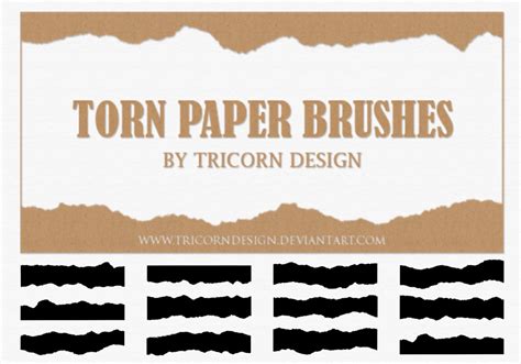 Torn paper brushes free download. .  ...