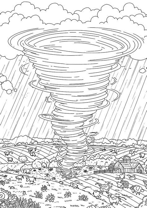 Tornado Coloring Shee