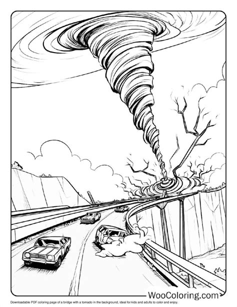 Tornado Coloring Sheets