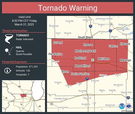 Tornado Warning issued for McHenry County