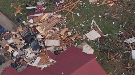 In north Denton County, Texas, a possible tornado injured an unkno