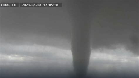 Tornado tears roof off house, hail “the size of canned hams” reported in northeastern Colorado