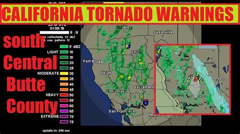 Tornado warning california. Multiple tornado warnings were issued in California over the past several days. ... Another tornado warning was issued for coastal San Luis Obispo County at 3:37 p.m. Wednesday. It was not for the ... 