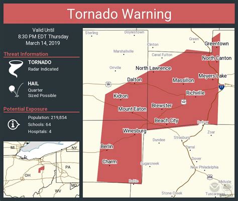 The National Weather Service (NWS) has issued a Tornado Warning for parts of Erie, Ottawa, and Sandusky counties, Ohio, including Bellevue, Clyde, and Fremont, Aug. 24. The warning is active through at least 23:45. Authorities could extend or expand the warning at short notice. This is a developing situation; additional information …. 
